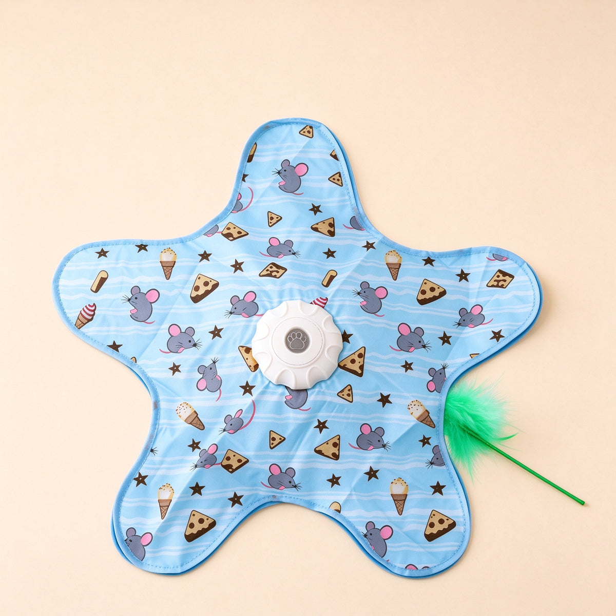 Star Hunting Mat with Auto Teaser Wand — 4 Patterns