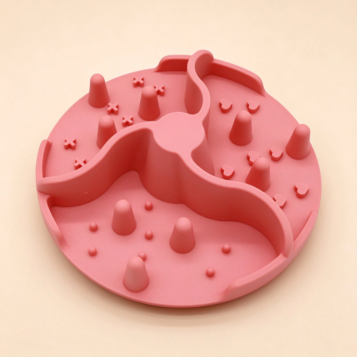 Silicone Lick Mat with Suction Cups — Slow Feeder Pad for Dogs