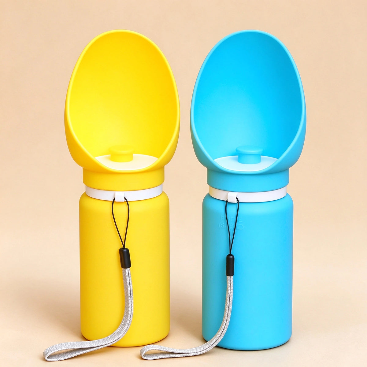 Portable Dog Water Bottle — Foldable Silicone Travel Drinker