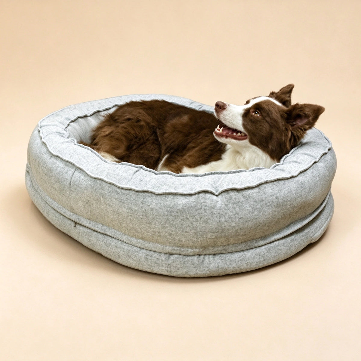 Calming Donut Dog Bed — Round Anti-Slip Cuddler Bed