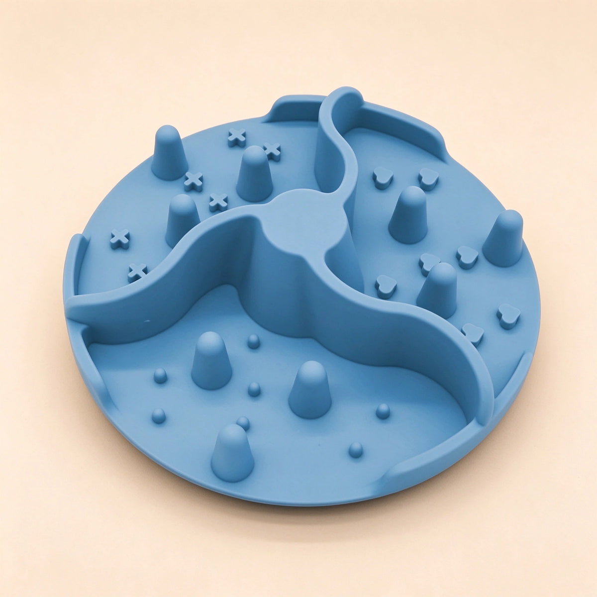 Silicone Lick Mat with Suction Cups — Slow Feeder Pad for Dogs