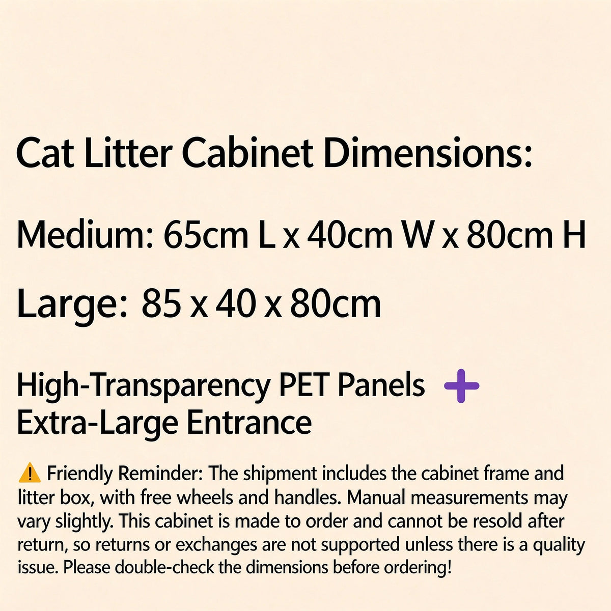Furniture-Style Cat Litter Cabinet — Enclosed Litter Box Enclosure
