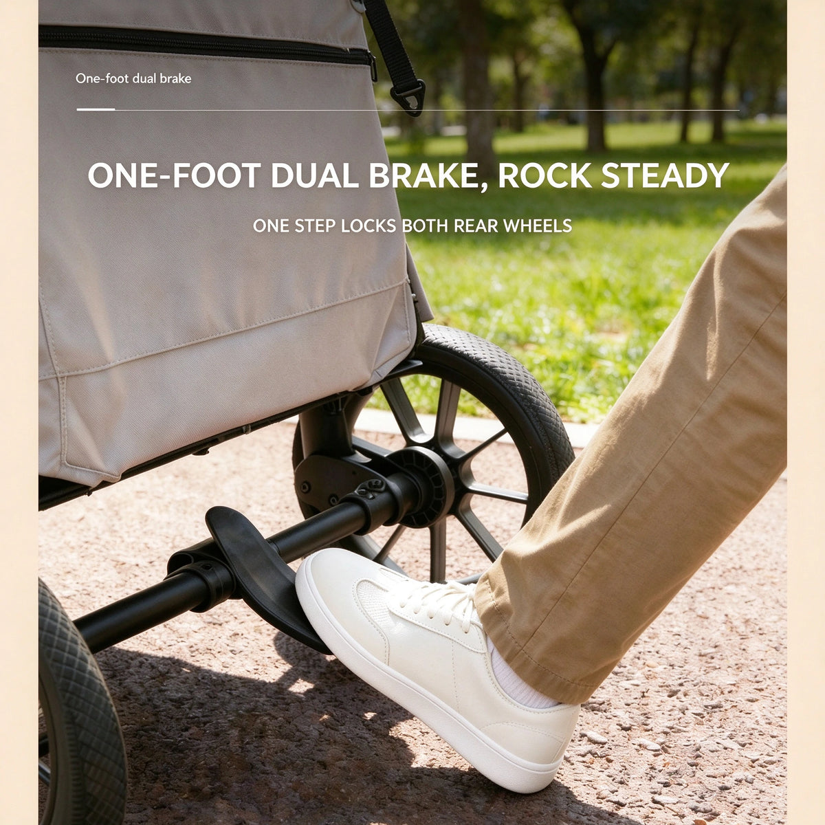 Patented Ramp Pet Stroller — Foldable Dog Trolley with Built-in Access Ramp